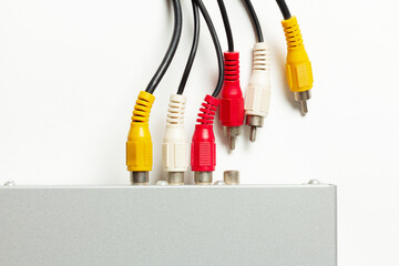 Cable with audio jacks for music equipment