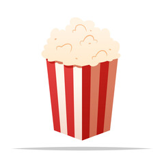 Popcorn vector isolated illustration