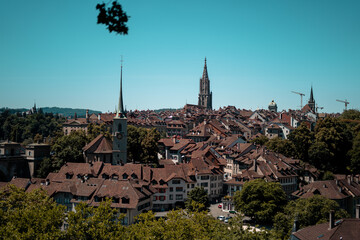 Berner Altstadt mit dem Münster im ferne
