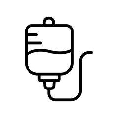Infusion line icon. simple design editable. design vector illustration