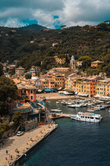 Fototapeta na wymiar Hafen von Portofino, Italien