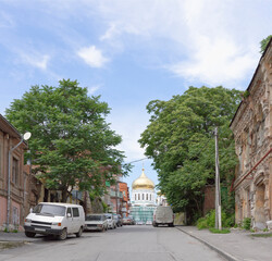 Cathedral Lane in the city of Rostov-on-Don
