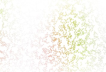 Light Green, Red vector pattern with spheres.