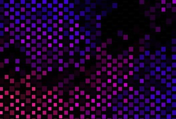 Dark Purple vector pattern with crystals, rectangles.