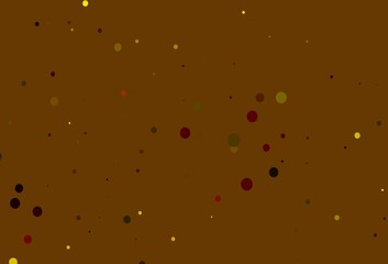 Light Orange vector backdrop with dots.