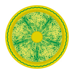 Boiled Floury Product Spaghetti Pattern Isolated on White Background.