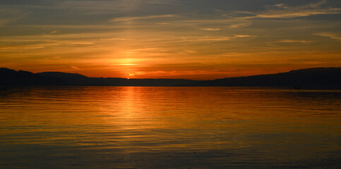 Sonnenuntergang am Bodensee (Insel Reichenau)