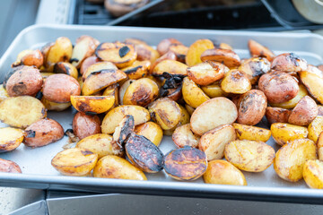 Grilling potatoes