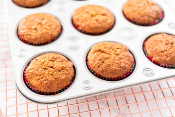 Baking banana bread