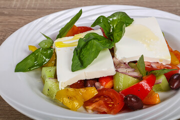 Traditional Greek salad with Feta