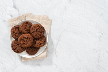 Double chocolate chip cookies