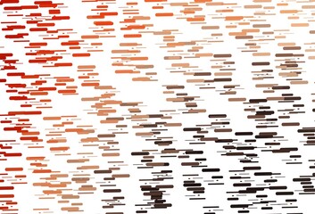 Light Red, Yellow vector backdrop with long lines.