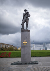 Monument to the heroes of the First World War on Poklonnaya Hill in honor of the centenary of the...