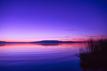 Sonnenuntergang am Bodensee (Insel Reichenau)