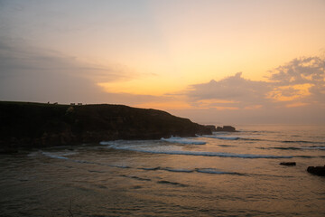 Fototapeta premium sunset on a beach