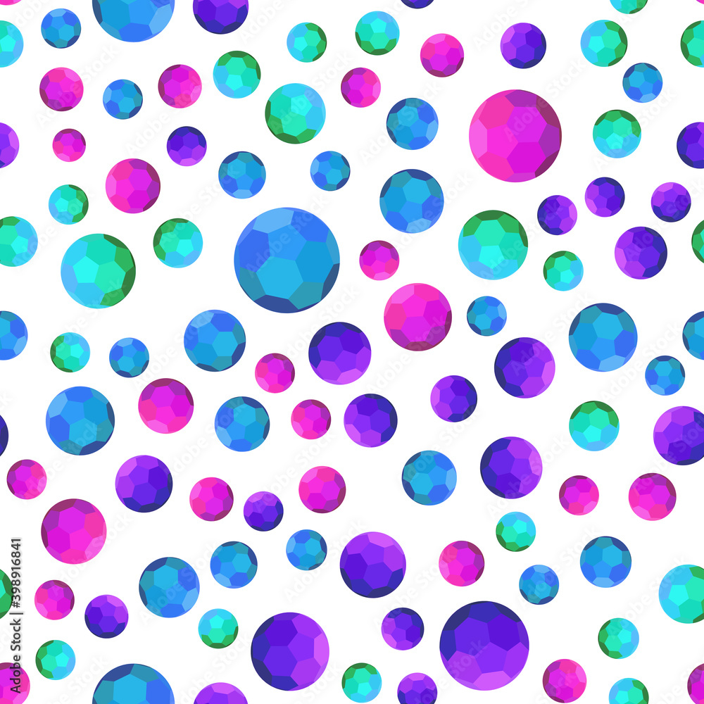 Poster vector circles with hexagon pattern for futuristic design