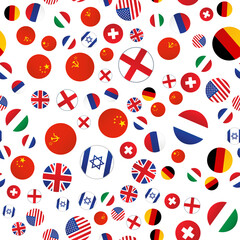 vector pattern of flags for decoration