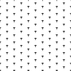 Square seamless background pattern from geometric shapes. The pattern is evenly filled with black caduceus symbols. Vector illustration on white background