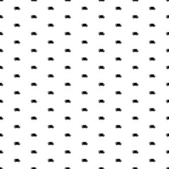 Square seamless background pattern from geometric shapes. The pattern is evenly filled with black delivery symbols. Vector illustration on white background