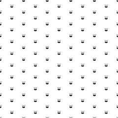 Square seamless background pattern from black drum symbols. The pattern is evenly filled. Vector illustration on white background