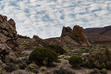 Beautiful view of El Teide National Park Tenerife