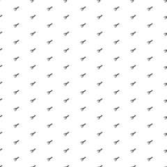 Square seamless background pattern from black scissors symbols. The pattern is evenly filled. Vector illustration on white background
