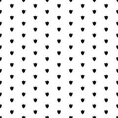 Square seamless background pattern from black shield symbols. The pattern is evenly filled. Vector illustration on white background