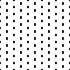 Square seamless background pattern from geometric shapes. The pattern is evenly filled with black smart watch symbols. Vector illustration on white background