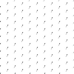 Square seamless background pattern from black spoons. The pattern is evenly filled. Vector illustration on white background