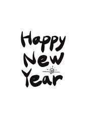 Happy new year -calligraphy