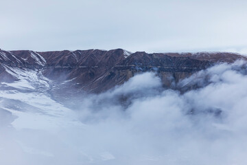 Winter time in the mountains