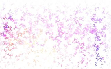 Light Pink, Yellow vector natural pattern with branches.