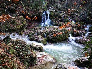 Wasserfälle Bärenschützklamm im Herbst