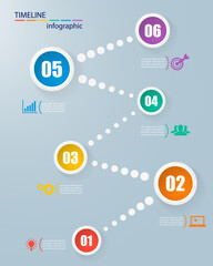 Infographics timeline template