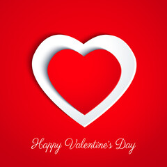 Valentines day card. Vector Illustration.