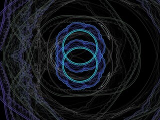Naklejka premium Imaginatory fractal background Image