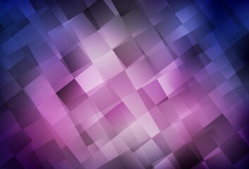 Obraz premium Dark Purple vector backdrop with rhombus.