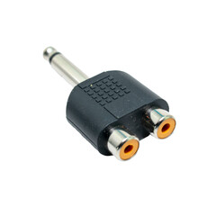 6.5mm to double RCA AV plug 6.35mm male to female RCA adapters Audio wire connector 
