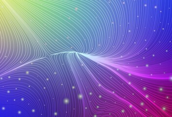 Light Multicolor vector texture with disks, curves.