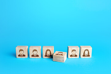 Employee falls out of line Moral or physical exhaustion, weak link. Dismissal. Stress, burnout at...