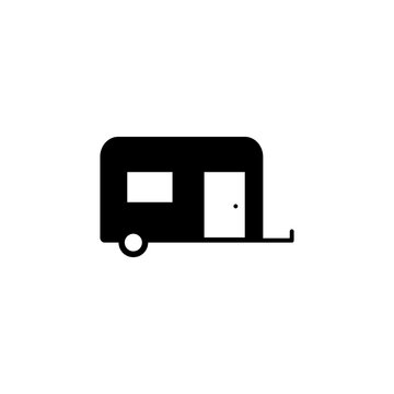 camping trailer icon element of camping icon for mobile concept and web apps. Thin line camping trailer icon can be used for web and mobile. Premium icon on white background