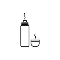 thermos icon element of camping icon for mobile concept and web apps. Thin line thermos icon can be used for web and mobile. Premium icon on white background