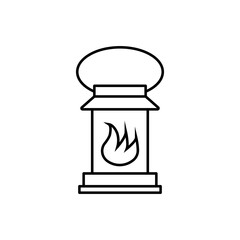 lantern icon element of camping icon for mobile concept and web apps. Thin line lantern icon can be used for web and mobile. Premium icon on white background