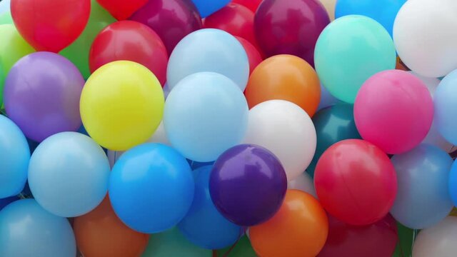 Lot of colorful balloons in the air. Lot of colorful balloons in the air.