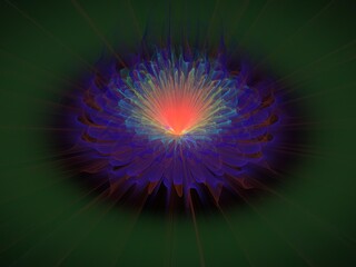 Imaginatory fractal background Image