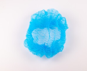 Disposable Blue Medical Cap Doctors Nurses Surgical Hair Cap Elastic Band 