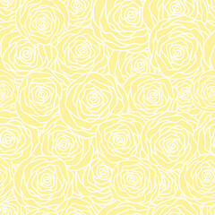 Rose outline seamless background
