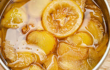 ジンジャーシロップ作り