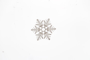 Fototapeta premium christmas snowflake on white background