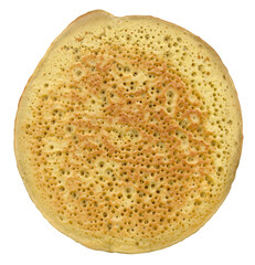 Textured background of delicious fried pancake
